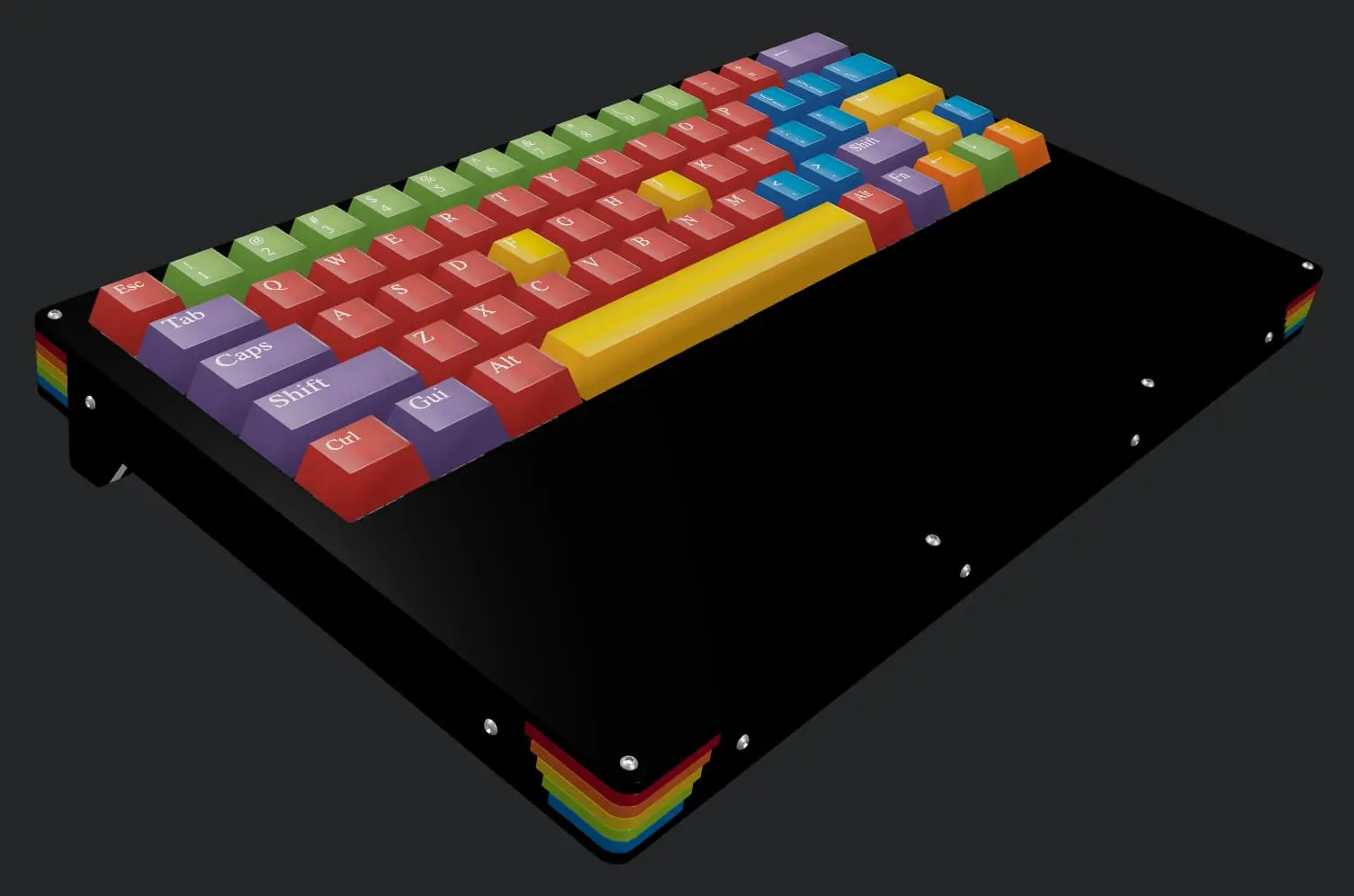 Imagen teclado colorido