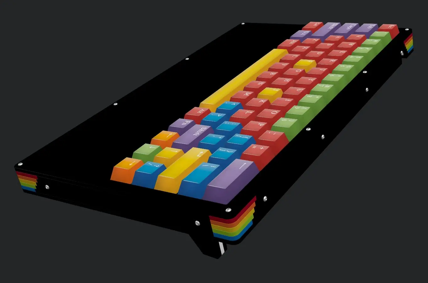 Imagen teclado colorido